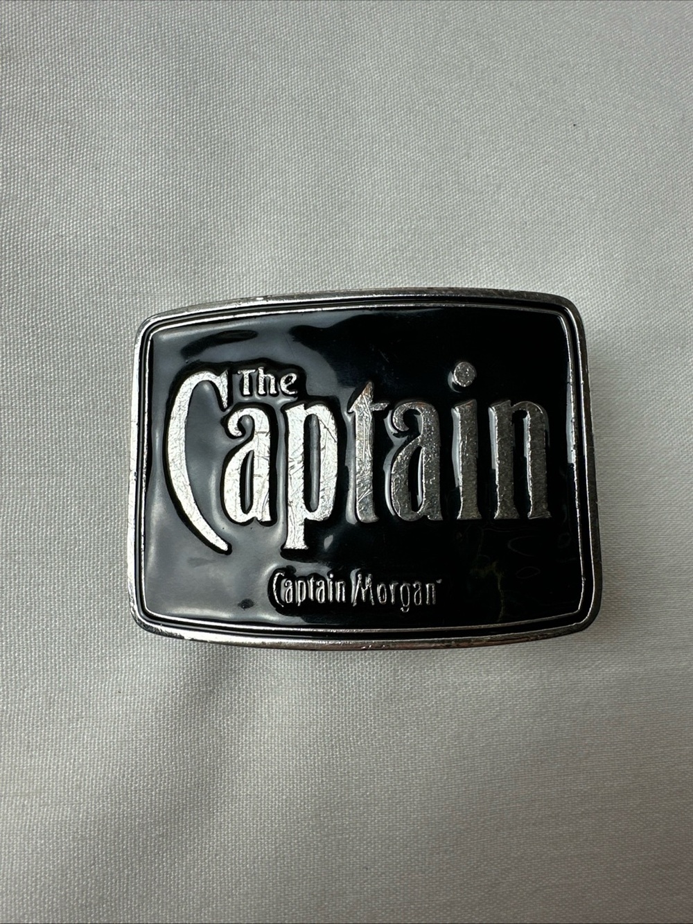 'The Captain' Black Metal Belt Buckle